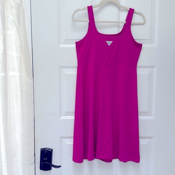 Columbia Athletic Dress Sz SP Pink Sleeveless Quick Dry Hiking Tennis Golf - Picture 10 of 11